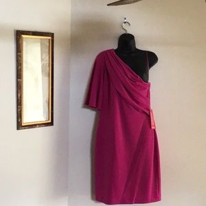 Belle Badgley Mischka One Shoulder Fabulous Dress.